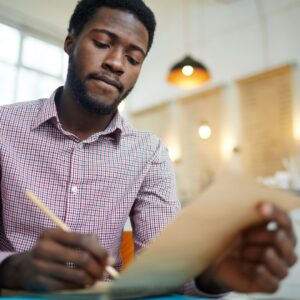 img of someone working